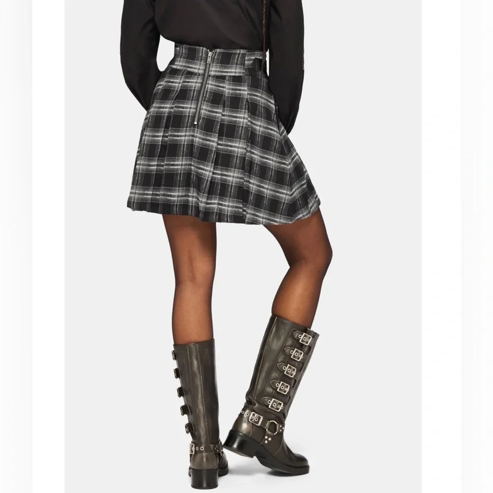 Disturbia rowenna Check Buckled Mini Skirt size 14